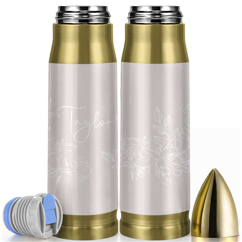 Personalized Wildflower Floral Bullet Tumbler Custom Name Flower Mothers Day Gift From Daughter Son