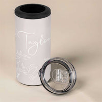 Personalized Wildflower Floral 4 in 1 Can Cooler Tumbler Custom Name Flower Mothers Day Gift From Daughter Son
