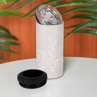 Personalized Wildflower Floral 4 in 1 Can Cooler Tumbler Custom Name Flower Mothers Day Gift From Daughter Son