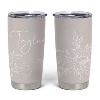 Personalized Wildflower Floral Tumbler Cup Custom Name Flower Mothers Day Gift From Daughter Son