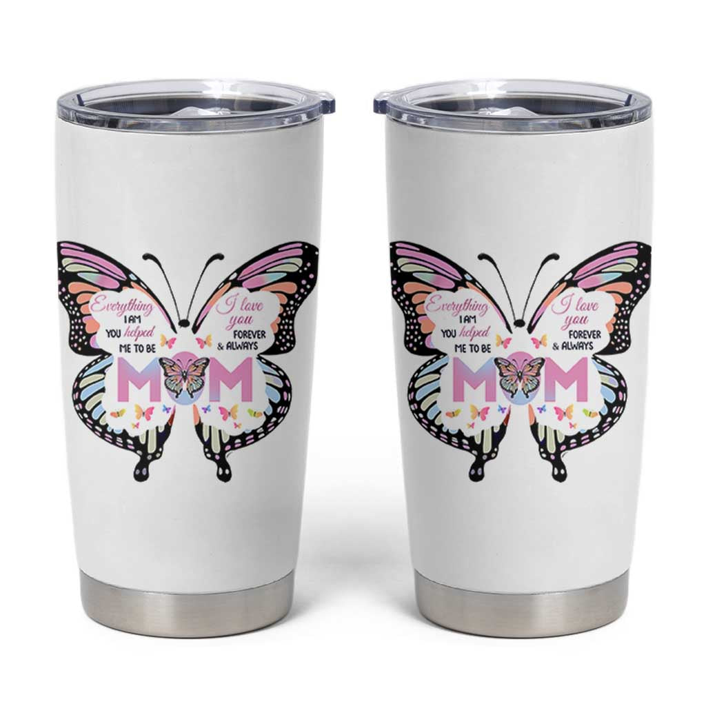 Gift For Mom Tumbler Cup Butterfly Thank You Mothers Day Gift I Love You Mom