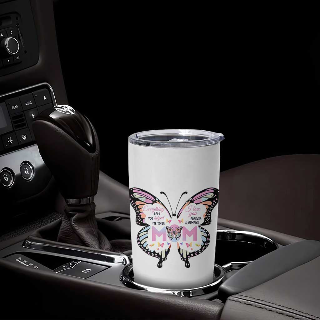 Gift For Mom Tumbler Cup Butterfly Thank You Mothers Day Gift I Love You Mom