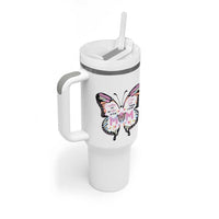Gift For Mom Tumbler With Handle Butterfly Thank You Mothers Day Gift I Love You Mom