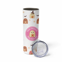 Pantasmas Mexican Halloween Skinny Tumbler Spanish Latina Ghost Pan Dulce