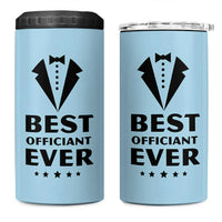 Wedding Officiant 4 in 1 Can Cooler Tumbler Best Officiants Ever Just Married Gift For Newlywed