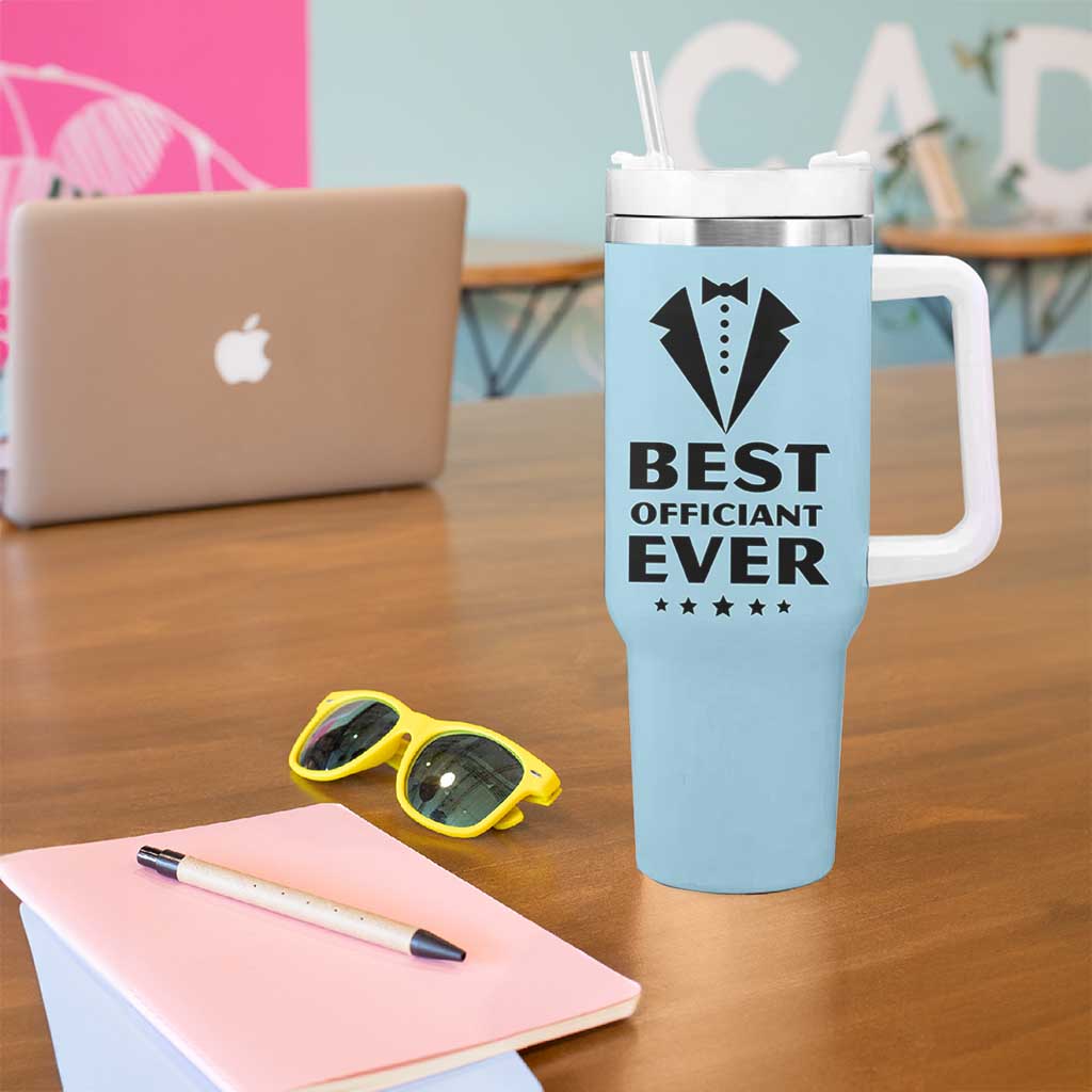 Wedding Officiant Tumbler With Handle Best Officiants Ever Just Married Gift For Newlywed