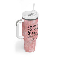 9 Year Anniversary Gift Tumbler With Handle 9 Years Being Mrs Always Right Wedding Gifts For Her