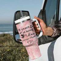 9 Year Anniversary Gift Tumbler With Handle 9 Years Being Mrs Always Right Wedding Gifts For Her