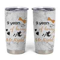 9 Year Anniversary Gift Tumbler Cup 9 Years Being Mr Right Wedding Gifts For Him
