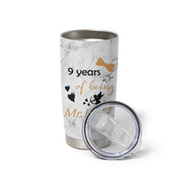 9 Year Anniversary Gift Tumbler Cup 9 Years Being Mr Right Wedding Gifts For Him