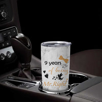 9 Year Anniversary Gift Tumbler Cup 9 Years Being Mr Right Wedding Gifts For Him