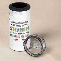 Gifts For Bonus Mom 4 in 1 Can Cooler Tumbler Stepmom Mothers Day Gift
