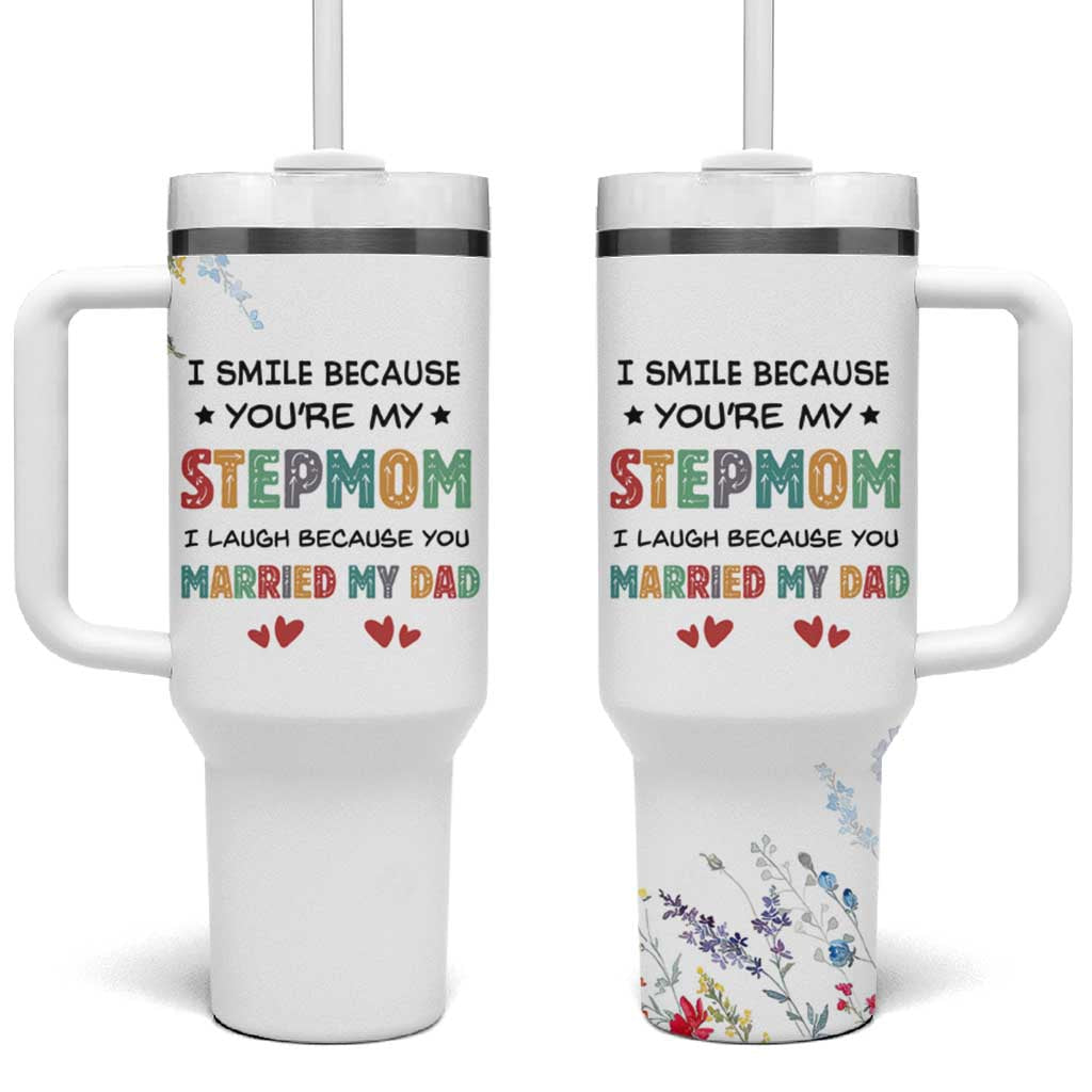 Gifts For Bonus Mom Tumbler With Handle Stepmom Mothers Day Gift