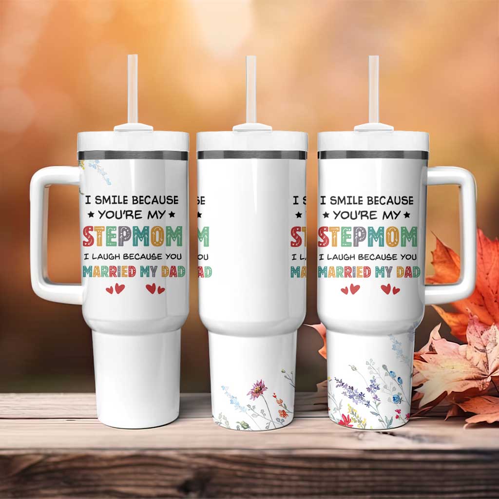 Gifts For Bonus Mom Tumbler With Handle Stepmom Mothers Day Gift