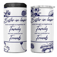Sister in Law Gifts from Sister 4 in 1 Can Cooler Tumbler Bridal Shower Wedding Gifts For Future SIL