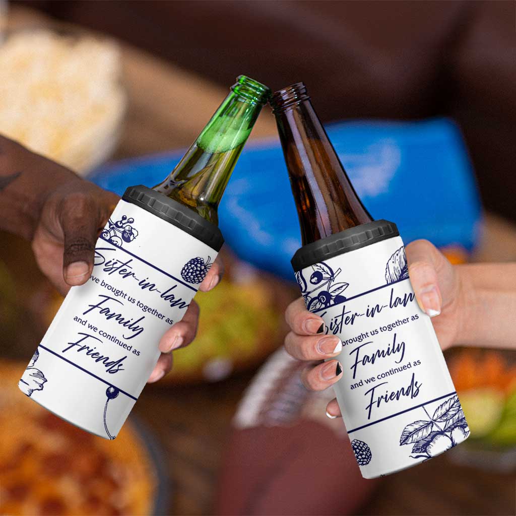Sister in Law Gifts from Sister 4 in 1 Can Cooler Tumbler Bridal Shower Wedding Gifts For Future SIL