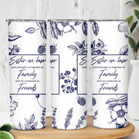Sister in Law Gifts from Sister Skinny Tumbler Bridal Shower Wedding Gifts For Future SIL