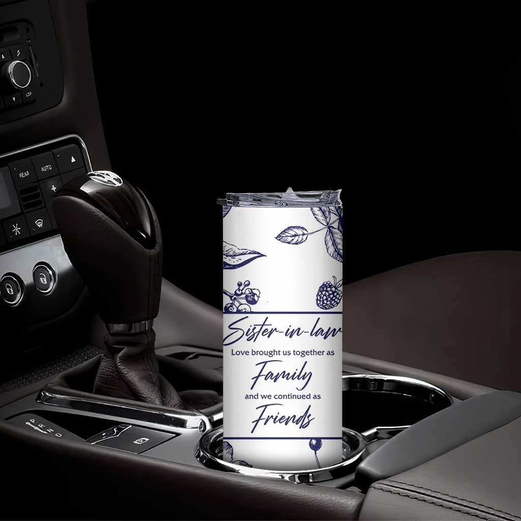 Sister in Law Gifts from Sister Skinny Tumbler Bridal Shower Wedding Gifts For Future SIL