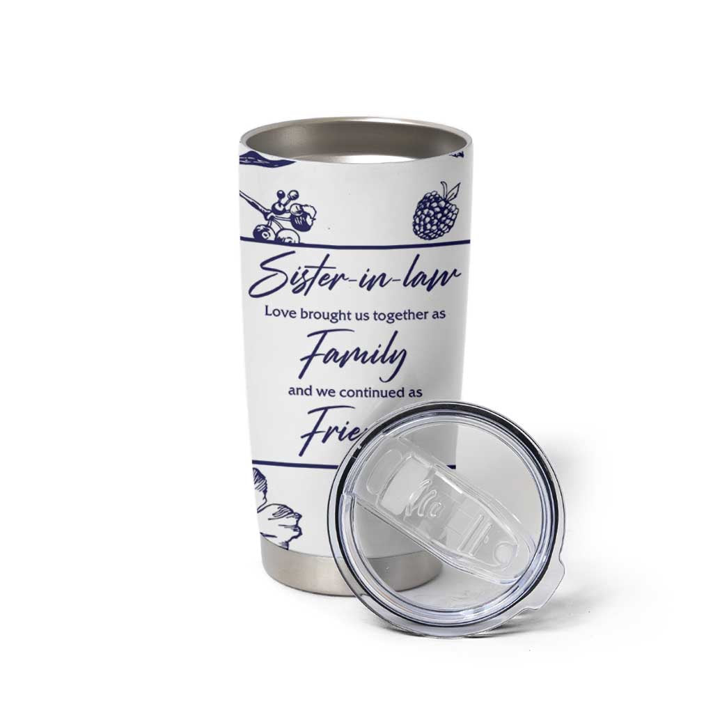 Sister in Law Gifts from Sister Tumbler Cup Bridal Shower Wedding Gifts For Future SIL