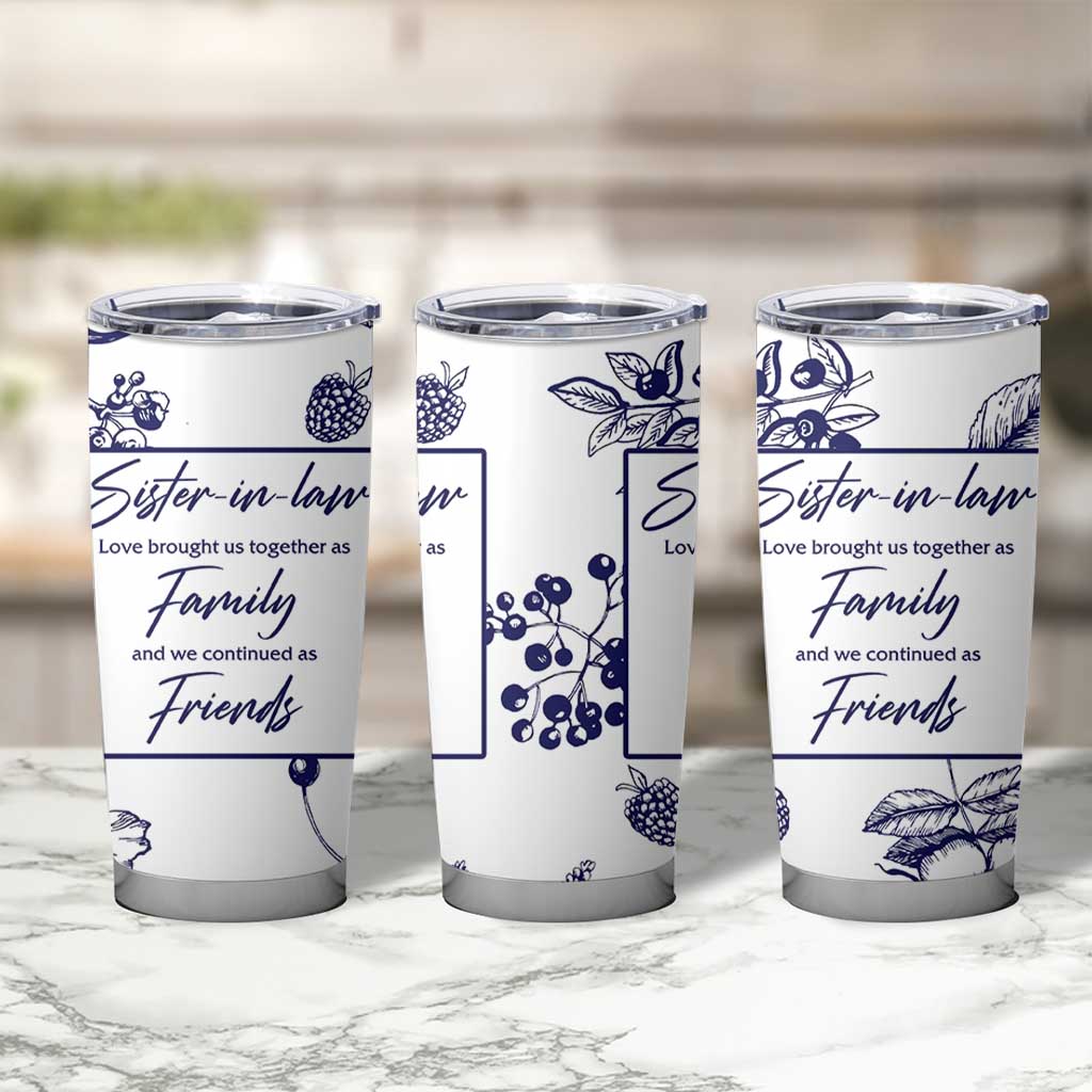 Sister in Law Gifts from Sister Tumbler Cup Bridal Shower Wedding Gifts For Future SIL