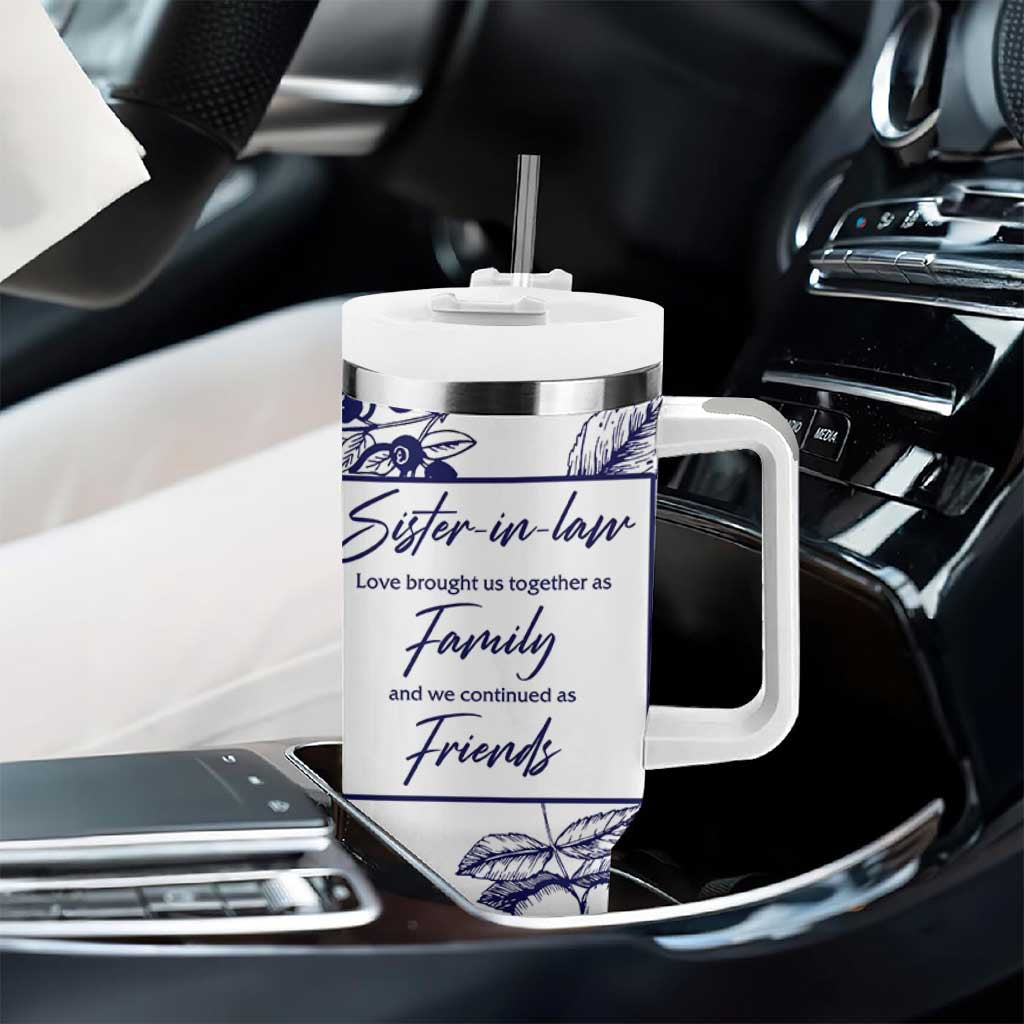 Sister in Law Gifts from Sister Tumbler With Handle Bridal Shower Wedding Gifts For Future SIL
