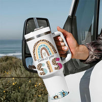 Love You Sis Tumbler With Handle Missing You Sister Gifts Leopard