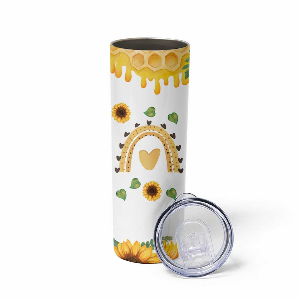 Sister Gifts Skinny Tumbler Send Love To My Sister Missing You Sunflower