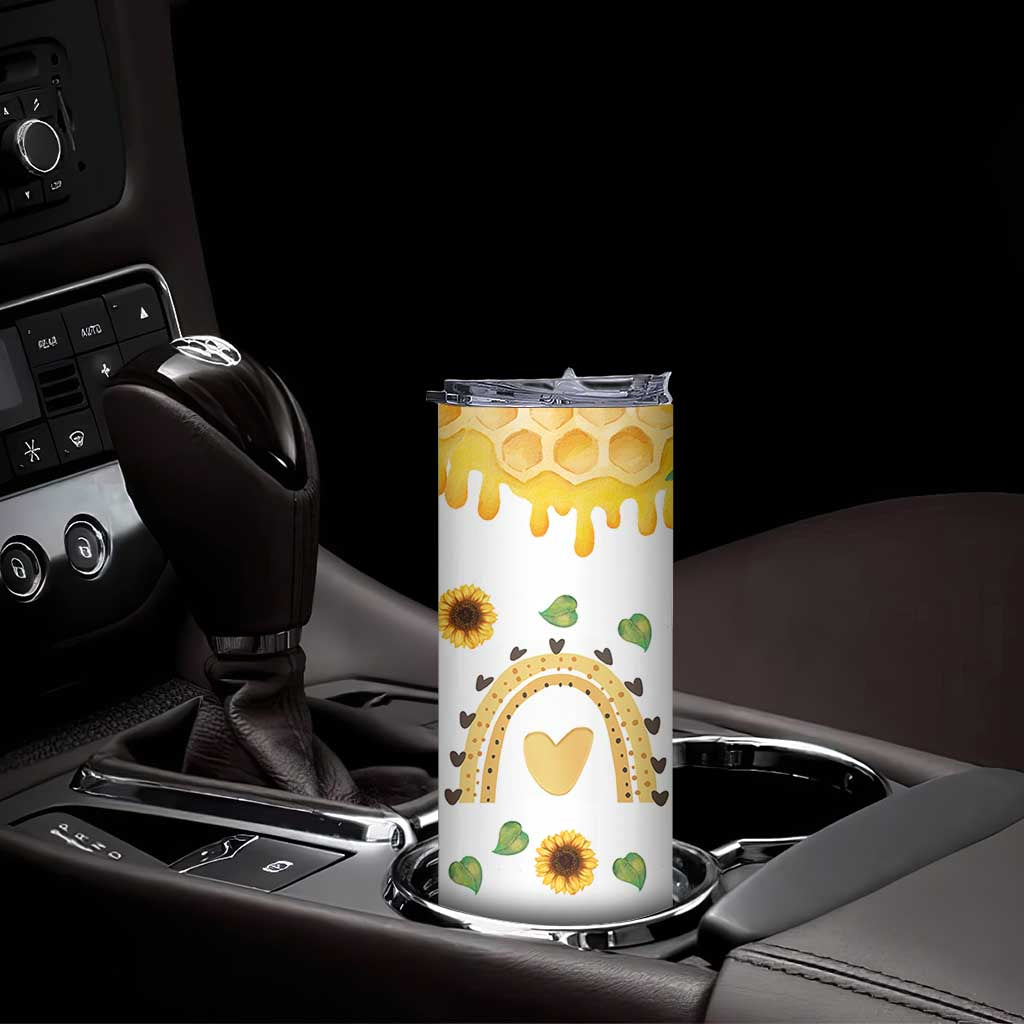 Sister Gifts Skinny Tumbler Send Love To My Sister Missing You Sunflower