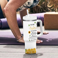Sister Gifts Tumbler With Handle Send Love To My Sister Missing You Sunflower