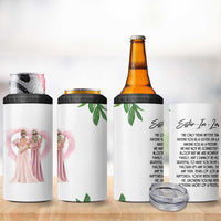 Sister in Law Gifts 4 in 1 Can Cooler Tumbler Sis Engagement Wedding Gift