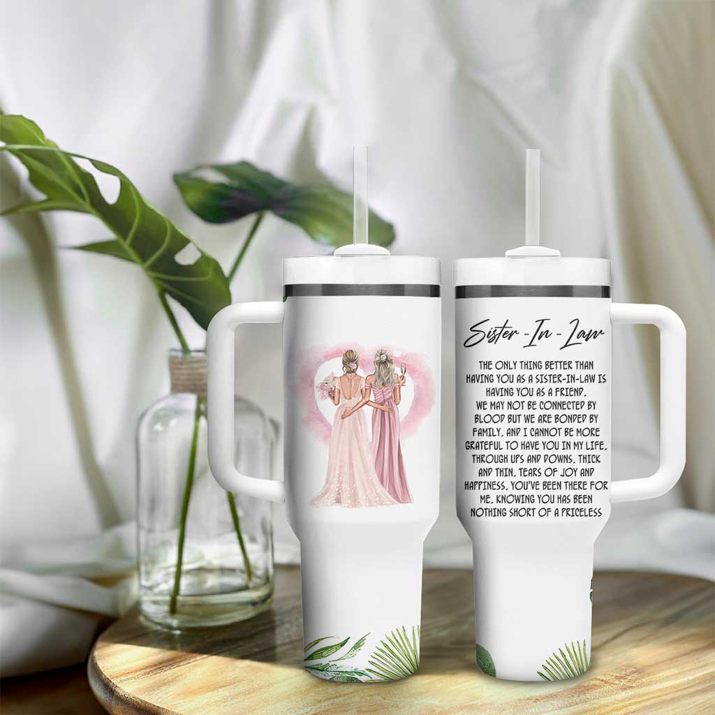 Sister in Law Gifts Tumbler With Handle Sis Engagement Wedding Gift