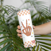 Sister Gift Skinny Tumbler Being My Sister Is The Only Gift You Need Sarcastic Groovy Flowers
