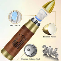 Veteran Gifts Bullet Tumbler Veterans Army Navy Air Force Marine Corps
