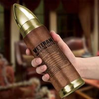 Veteran Gifts Bullet Tumbler Veterans Army Navy Air Force Marine Corps