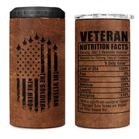 Veteran Gifts 4 in 1 Can Cooler Tumbler Veterans Army Navy Air Force Marine Corps