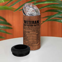 Veteran Gifts 4 in 1 Can Cooler Tumbler Veterans Army Navy Air Force Marine Corps