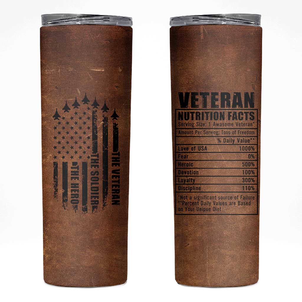 Veteran Gifts Skinny Tumbler Veterans Army Navy Air Force Marine Corps