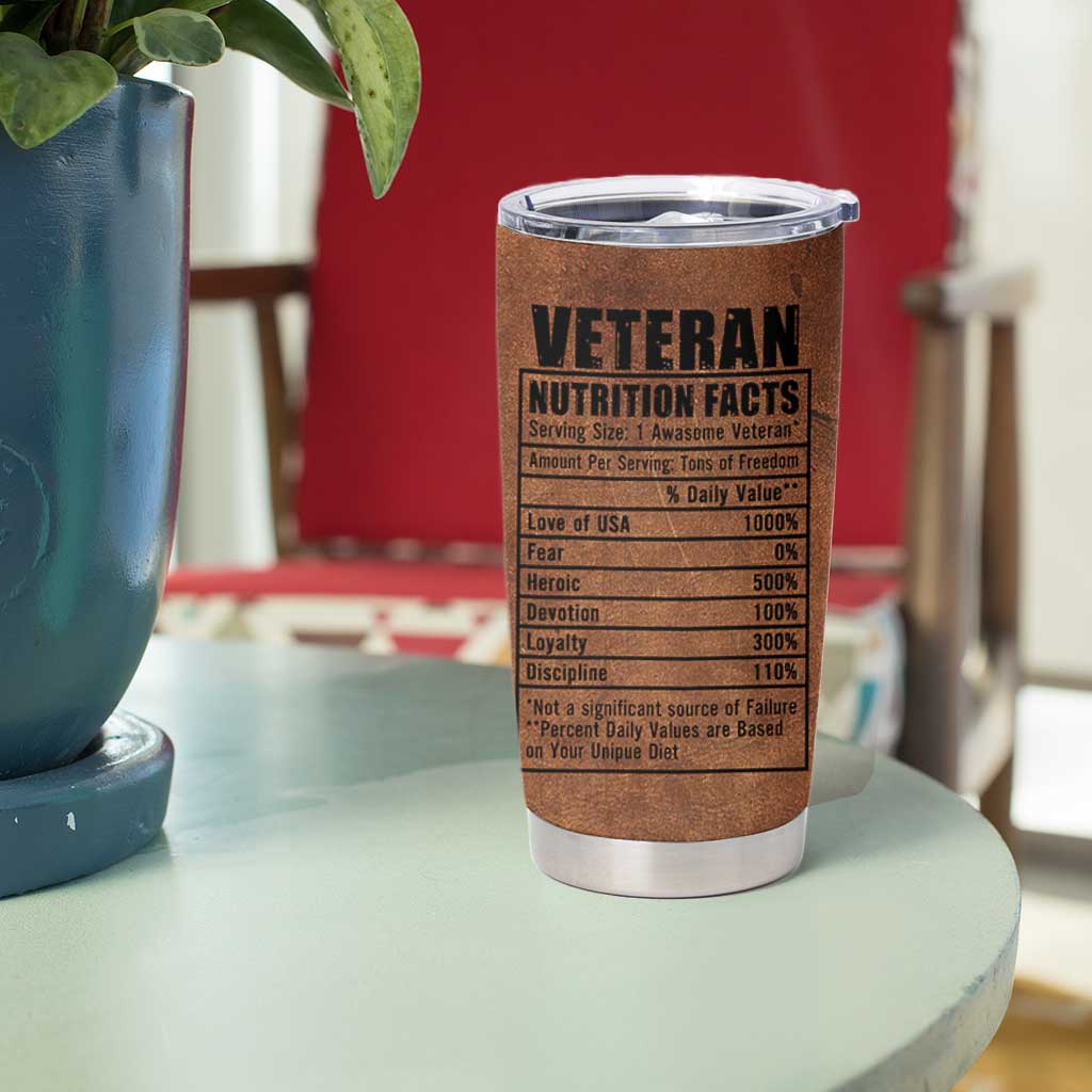 Veteran Gifts Tumbler Cup Veterans Army Navy Air Force Marine Corps