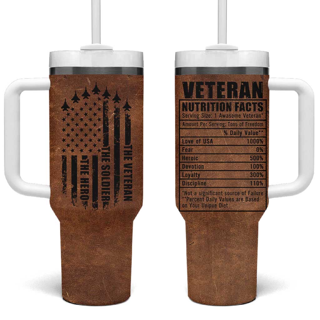 Veteran Gifts Tumbler With Handle Veterans Army Navy Air Force Marine Corps