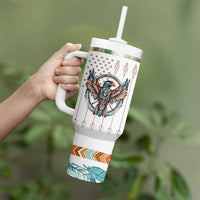 Native American Indian Day Pride Tumbler With Handle I'm Not As White As I Look - Wonder Print Shop