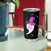 Halloween Harris 2024 Funny Tumbler Cup Comma La  Madam President Witchy Vibes - Wonder Print Shop