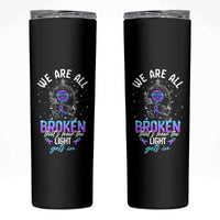 Suicide Prevention Awareness Skinny Tumbler Teal Purple Ribbon Semicolon Stay Tomorrow Needs You Warrior Therapist Psychologist - Wonder Print Shop