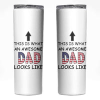 Gifts For Dad Skinny Tumbler Funny Father's Day This Is What an Awesome Dad Looks Like - Wonder Print Shop