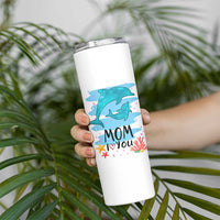 Gifts for Mom Birthday Skinny Tumbler I Love You Mom Cute Mothers Day Present