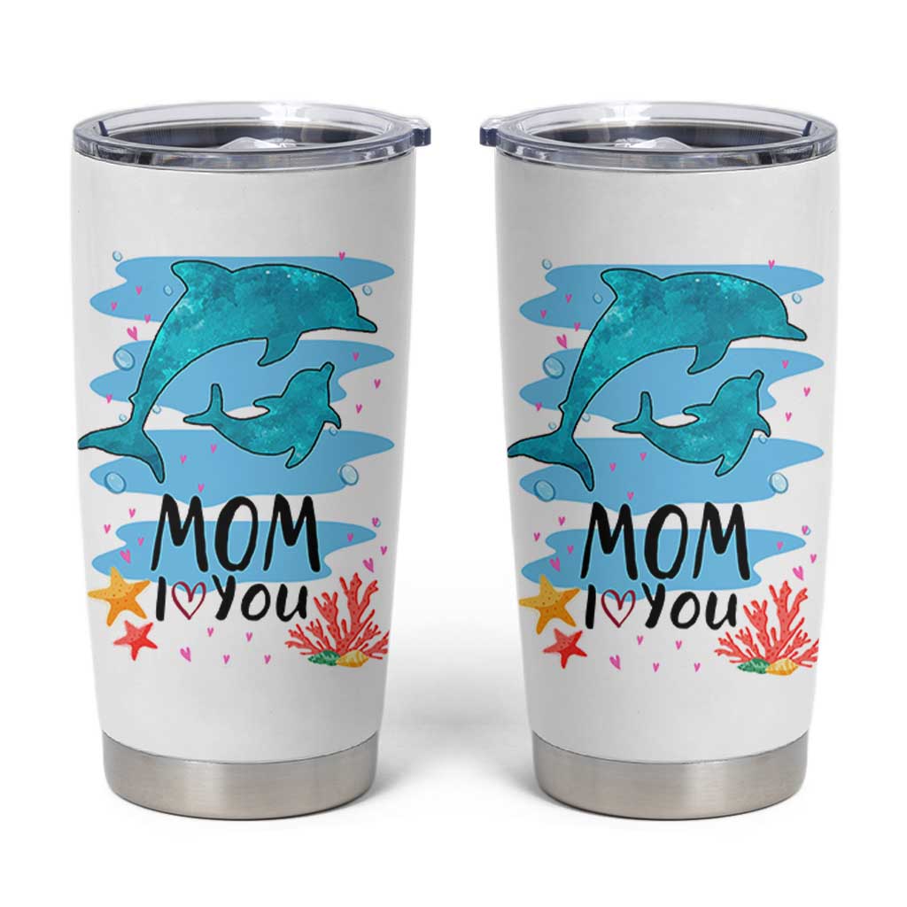 Gifts for Mom Birthday Tumbler Cup I Love You Mom Cute Mothers Day Present