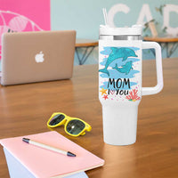 Gifts for Mom Birthday Tumbler With Handle I Love You Mom Cute Mothers Day Present
