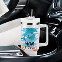 Gifts for Mom Birthday Tumbler With Handle I Love You Mom Cute Mothers Day Present