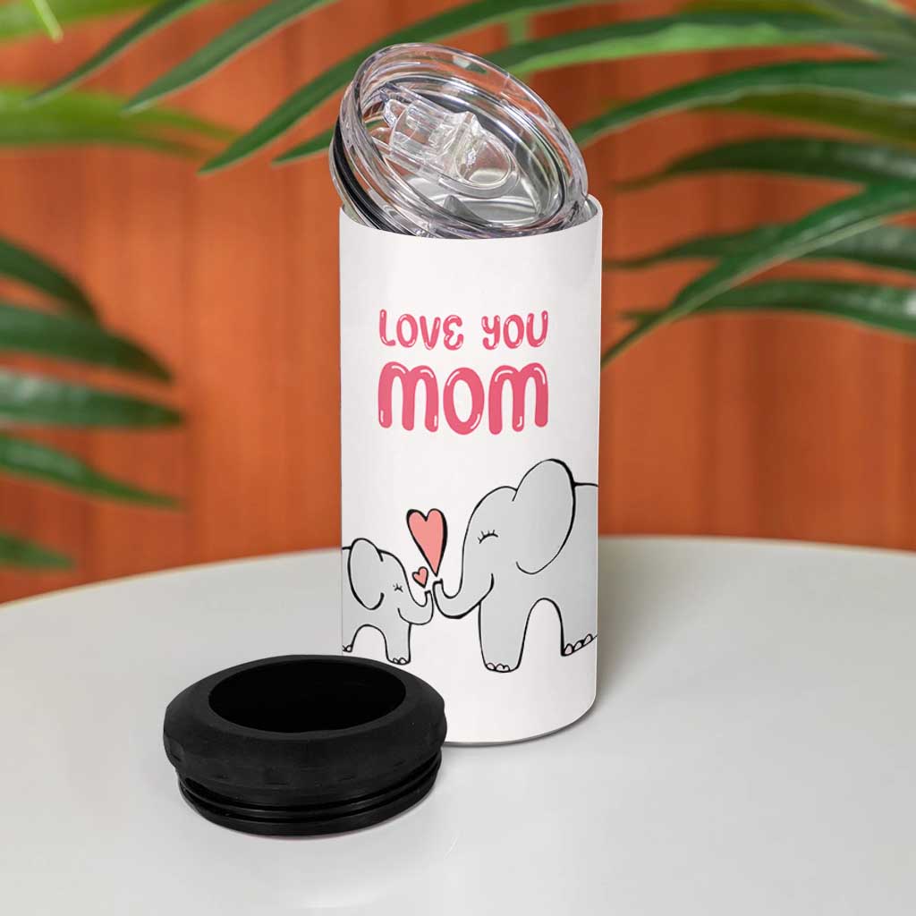 Mom Gifts From Kids 4 in 1 Can Cooler Tumbler Mothers Day Gifts Remember I Love You Mom Sunflower