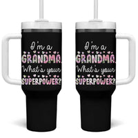 Grandma Gifts Tumbler With Handle Im A Grandma Whats Your Superpower