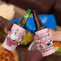 Crazy Chicken Lady 4 in 1 Can Cooler Tumbler Funny Farmhouse Garden Animal Lover Gifts